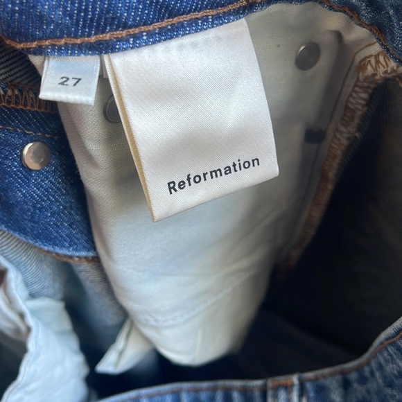 Reformation Mid Rise Button Fly Jeans - Picture 10 of 10